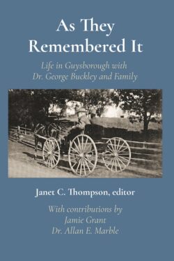 Book Cover with title and historical photograph of horse drawn wagon with Dr. Buckley driving